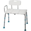 Aquasense AdjustIle Bath and Shower Transfer Bench with Reversible Backrest