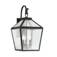 thumbnail image 3 of Black Three Light Wall Lantern from the Woodstock Collection, 3 of 5