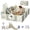 Grey/White, variant on Baby Playpen,Infant Play Yard,Toddlers Playards,Foldable Fence with 14 Panels & 2 Game Doors and Mat for Toddlers,Grey&White