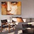 thumbnail image 6 of Abstract Decorative Painting Of Human Face Framed Gallery Poster Decorative Painting Canvas Wall Art Living Room Posters Bedroom Painting,Frame-style,16x24inch(40x60cm), 6 of 8