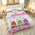 thumbnail image 6 of Easter Gnome 3 Blanket Lightweight Cozy Super Soft Flannel Fleece Throw Big Twin Blankets Home Decor for Bed Living Room 80"x60" Queen for Adult, 6 of 6