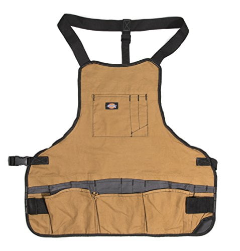 Gear 57027 Grey/Tan 16-Pocket Bib Apron 