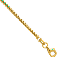thumbnail image 3 of 14K Solid Yellow Gold 2mm Franco Link Chain Necklace, 3 of 9