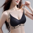 thumbnail image 5 of Wutalume Women's Large Size Seamless Fixed Cup Sports Bra, Wireless Push Up, Lifting Gathering, High Support, No Underwire, Womens Sports Bras,Black 40, 5 of 5
