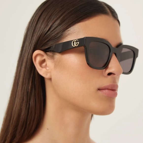 Gucci GG0034SN 001 54 New Women Sunglasses