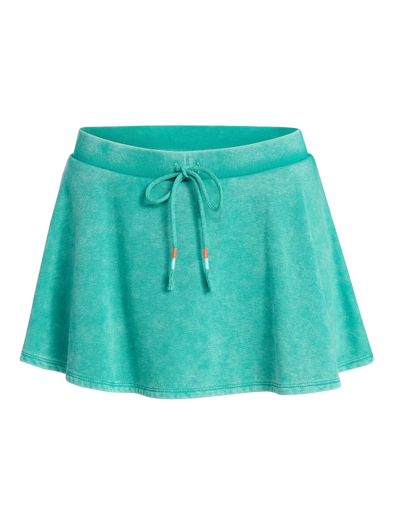 BRIEFING モックネック ブルーグリーン レディース No Boundaries Washed Fleece Mini Skater Skort, Women's XXS-XXL