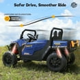 thumbnail image 7 of FUNTOK 24V 2 Seater Kids Electric Ride on Toys Car,4 x 200W Motor Battery Powered UTV,4WD Motorized Cars for Toddler w/ Dump Bed,Shovel,Remote Control,Bluetooth & 4 Wheel Suspension,Blue, 7 of 7