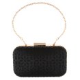 thumbnail image 2 of Bolso de noche Sunnimix Mujer Bolso de Mano Cadena Ahuecada Negro, 2 of 8