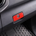 thumbnail image 6 of TINKI Car ABS Red Co-drive Glove box Sundries Box Handle Cover Trim Fit For Toyota Tacoma 2017 2018 2019 2020 2021 2022, 6 of 7
