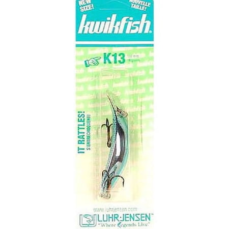 Luhr Jensen Rattle Kwikfish Crank Bait Silver/Blue Scale 3 13/16-Inch