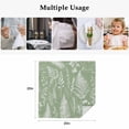 thumbnail image 4 of Sage Green Botanical Cloth Napkins, Farmhouse Country Leaves Plant Washable and Reusable Dinner Napkins Set of 4, Table Napkin for Kitchen Party Birthday Wedding Hotel Housewarming 20"x20", 4 of 8