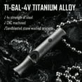thumbnail image 4 of Key Unity Titanium Whistle, EDC Necklace Signal Whistle for Outdoor Safety, Camping, Hiking, Training, 4 of 10