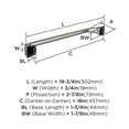 thumbnail image 6 of Amerock Revitalize Brushed Nickel 18 inch (457mm) Towel Bar, 6 of 8