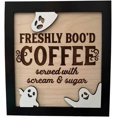 thumbnail image 1 of Letreros de Halloween con CAFÉ RECIÉN BOO'D, divertidas decoraciones para cafeterías de Halloween, accesorios de madera para decoración de cocinas de Halloween, lindas decoraciones de Halloween, decor, 1 of 8