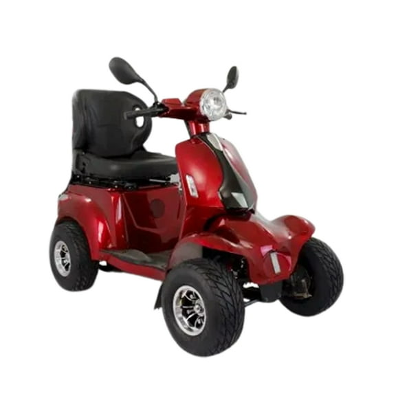 Cozytrikes X-1000  Fat Tire 4 Wheels Electric Mobility Scooter without Roof - High Speed, 45 Miles Long Range