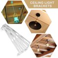 thumbnail image 3 of PBPBOX 4pcs Light Fixture Mounting Bracket Iron Ceiling Plate for Outdoor Lighting DIY Enthusiasts, 3 of 8