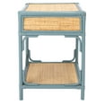 thumbnail image 3 of SAFAVIEH Roya Rustic 1 Drawer 1 Shelf Nightstand, Blue Grey/Natural, 3 of 14