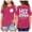 Hot Pink, variant on Big T Shirts For Girls Children Kids Short Sleeve Cold Shoulder Kids Oversized Casual Crewneck Birthday Shirt Size 9-10T