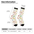 thumbnail image 2 of Haiem Dessert Pattern Crew Socks – Soft & Durable Moisture-wicking Socks, Stay-Up Fit for Business, Work, and Casual Wear Size 5-11, 2 of 6