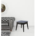 thumbnail image 2 of 24" Dark Brown And Gray Sintered Stone Manufactured Wood Rectangular End Table With Drawer, 2 of 3