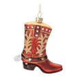 thumbnail image 4 of Melrose 94196DS 4.25 in. Glass Cowboy Boot Ornament, Blue & Red - Set of 6, 4 of 6