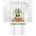 thumbnail image 6 of No Hook Shower Curtain with Snap in Liner, Happy Summer Gnome Watermelon Sunflowers Lemon Hotel Shower Curtains for Bathroom, Washable Shower Curtain Liner Set with Mesh Top Window, 72”x78”, 6 of 6