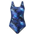 thumbnail image 2 of Akiihool Women's Swimsuits Womens Cutout High Cut One Piece Swimsuit (Blue,L), 2 of 5