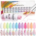 thumbnail image 1 of Set de esmaltes en gel para decoración de uñas RARJSM, 12 colores, 8 ml, 1 of 7