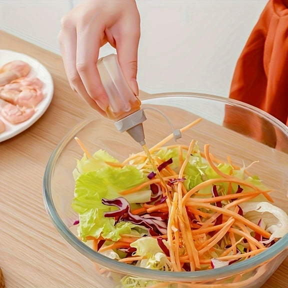 2-Pack Mini Travel Squeeze Bottles – Portable Flip-Top Containers for Sauces, Jam & Seasonings, Reusable Kitchen & Outdoor Condiment Storage