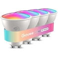 thumbnail image 1 of Smart Bulb Gu10 Rgbww, 400lm Dimmable Color Changing Bulb, Wifi Bluetooth Works With Alexa, Google Assistant (4pcs), 1 of 5
