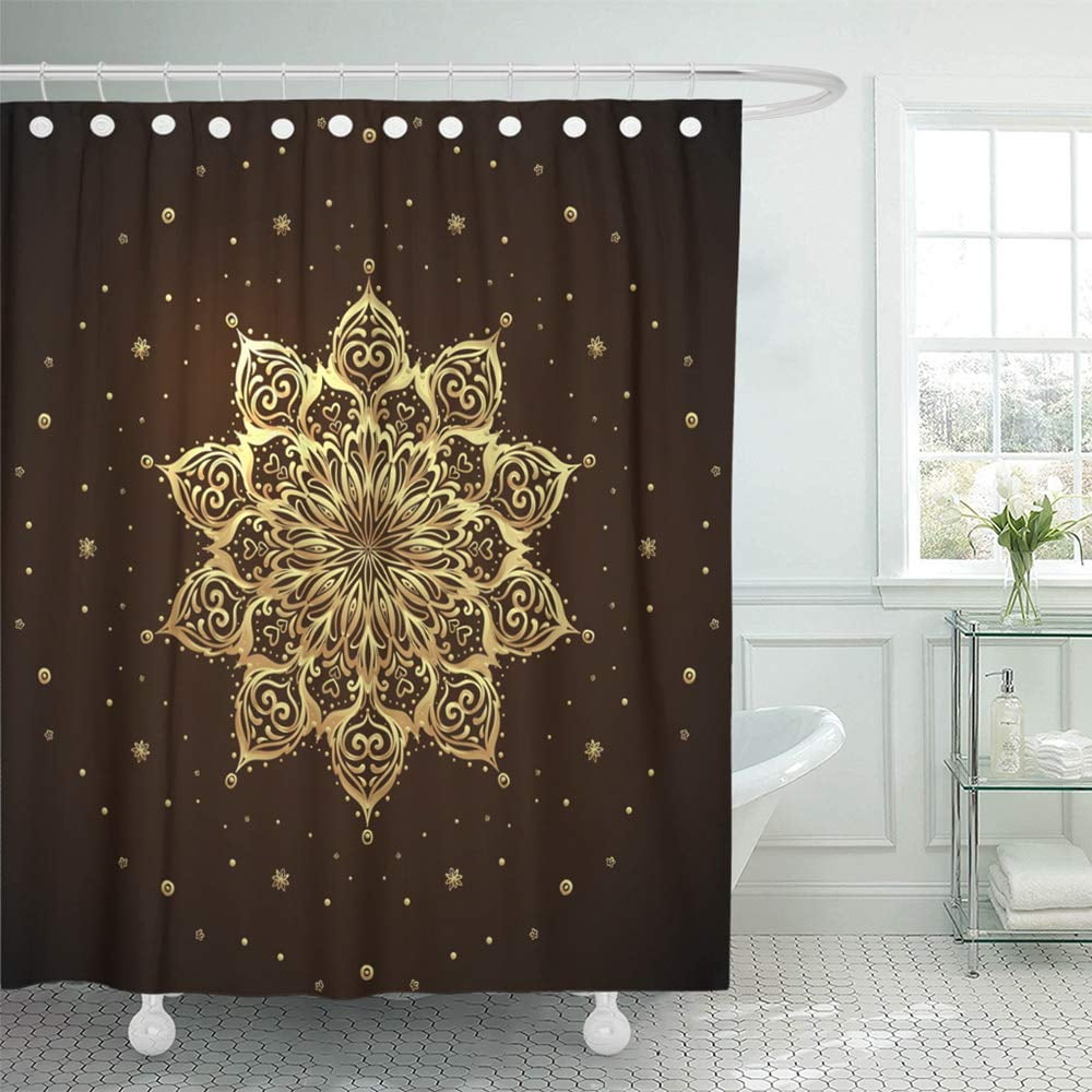 Pknmt Ornate Snowflake Looking Like Round Lace Mandala Vintage