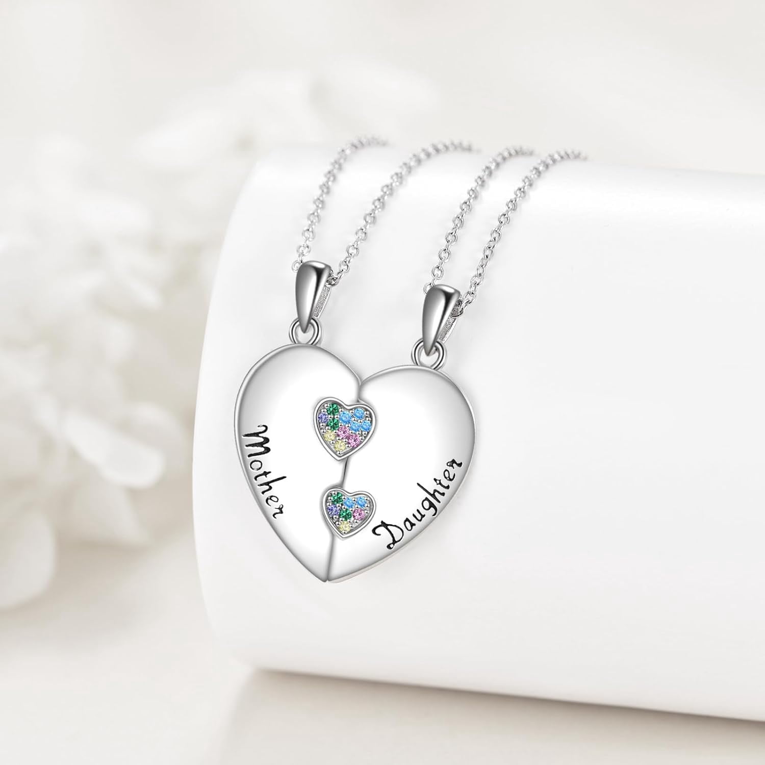 YAFEINI Mom Necklace for Women Sterling Silver mother necklace Mothers Day Birthday Jewelry Gifts for Mother Grandma 18"