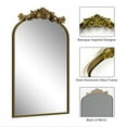 thumbnail image 4 of GODCHAR 20"x32" Decorative Mirror Baroque Arched Vintage Bathroom Wall Mirror, 4 of 9