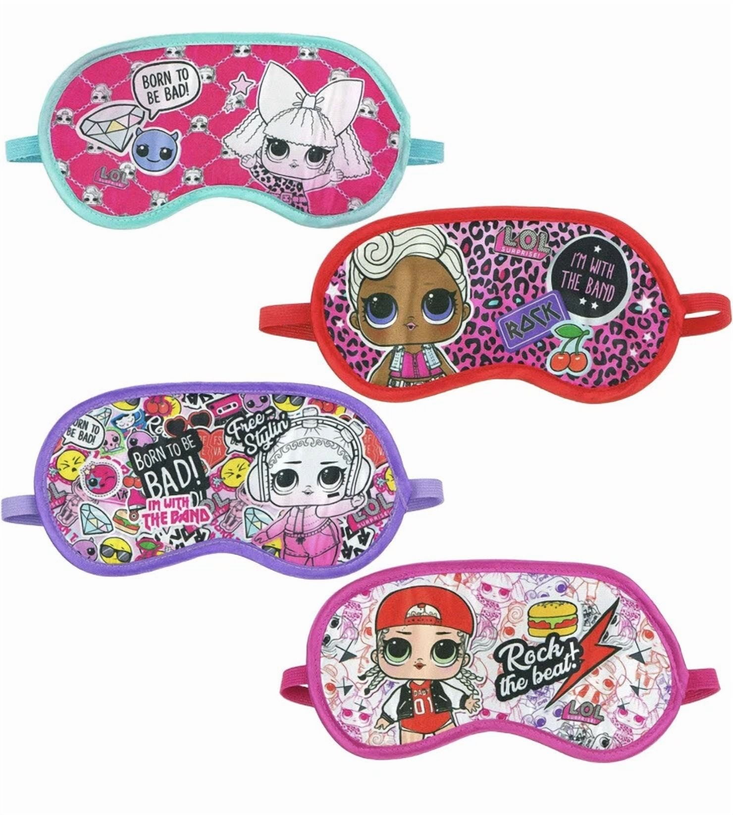 Lol Surprise Doll Girls 4 Piece Sleeping Eye Sleep Mask Party Favors Gift Kids