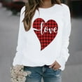 thumbnail image 1 of Chandail à Manches Longues pour Femmes avec Imprimé « Love », Blouse Ample, 1 of 8