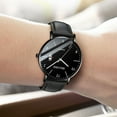 thumbnail image 6 of Belushi New Trendy Leather Mesh Steel Belt Waterproof Luminous Watch Student Quartz Watch Men's Watch, 6 of 7