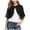 KS1_Black, variant on Eiyaclvo Bolero Shrug for Women Open Front Chiffon Cardigan Lightweight Cropped Cardigan Sheer Shrug for Evening Dress