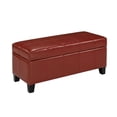 thumbnail image 1 of Ambar Storage Ottoman, Red, 1 of 1