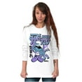 thumbnail image 4 of The Smurfs Cool Kanji Born Fly Unisex Plus Size Long Sleeve Tee Shirt Brisco Brands 2X, 4 of 5