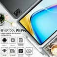 thumbnail image 4 of VEAT00L Tablet,Android 13 Tablet 10.1 Inch,Octa-Core 5G WiFi,4G Cellular,10GB(6+4) RAM,64GB ROM,1TB Expand,Widevine L1,6000mAh,Bluetooth 5.4, 13MP+5MP Dual Camera,Face ID,Slim Lightweight,Metal Body, 4 of 9