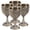 A, variant on 4Pcs Handmade Goblet Chalice Vintage Engraving Wine Liqueur Cup 3.4OZ Sturdy Drinking Vessel Glasses for Weddings Home Decor Blessings
