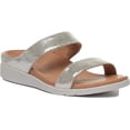 thumbnail image 1 of Strive Faro Women's Leather Double Strap Glamour Sandal In Silver Size 10.5/11, 1 of 6