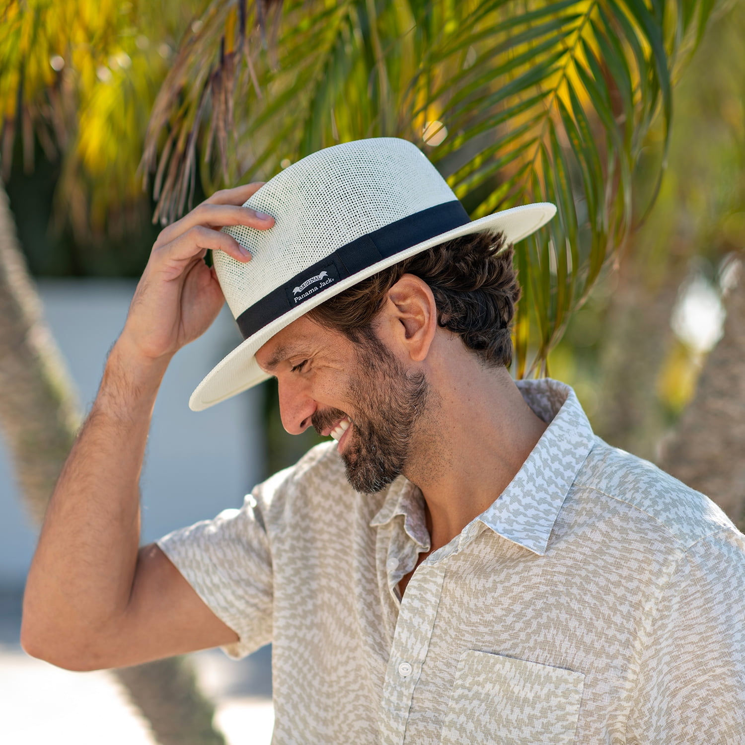 Panama Jack Sun Safari Matte Toyo Straw Hat - Ivory - Men’s Large/X-Large