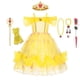 thumbnail image 2 of Vestido de princesa Bella La Bella y La Bestia Cosplay vestidos de niñas para fiesta de lujo disfraz de niños guantes de corona rosa ropa para niños 3T Gao Jinjia LED, 2 of 2