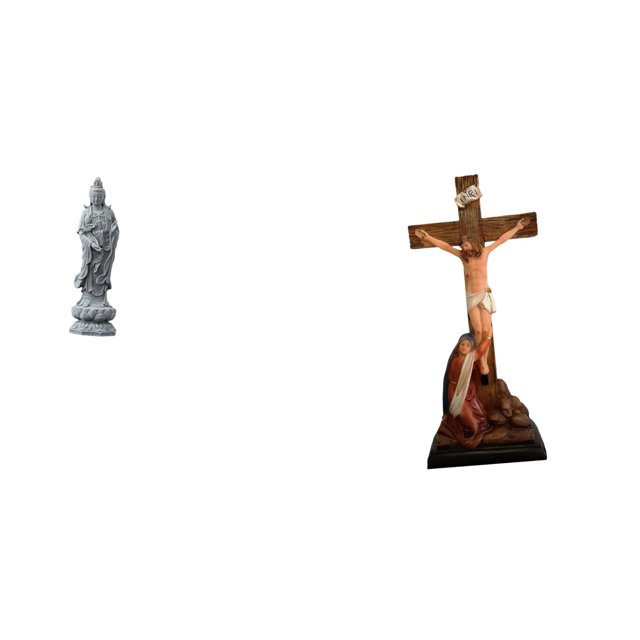 Estatua de Guan Yin,Estatua de Guan Yin para decoración del hogar.,Estatua católica,Estatua de la Virgen María Figura Colección Religiosa,Figura de la cruz de Jesús Escultura católica