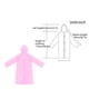 thumbnail image 3 of Pack Impermeables Reutilizables Ponchos de Lluvia EVA Impermeable Impermeable Equipo de Lluvia para Hombres y Mujeres, 3 of 6