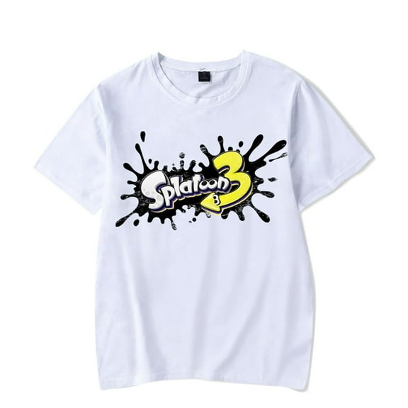Splatoon 3 Merch T-shirt Classic Logo Casual Short Sleeve Men And Women Hip-hop Wear