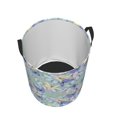 thumbnail image 3 of Kll Colorful Butterfly Waterproof Foldable Laundry Hamper Bucket With Handles For Storage Bin,Kids Room,Home Organizer (Medium), 3 of 8