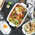 thumbnail image 3 of SWEEJAR Porcelain Bakeware Set for Cooking, Ceramic Rectangular baking dish Lasagna Pans for Casserole Dish, Cake Dinner, Kitchen, Banquet and Daily Use, 9.8 x 13 inch (Navy), 3 of 6