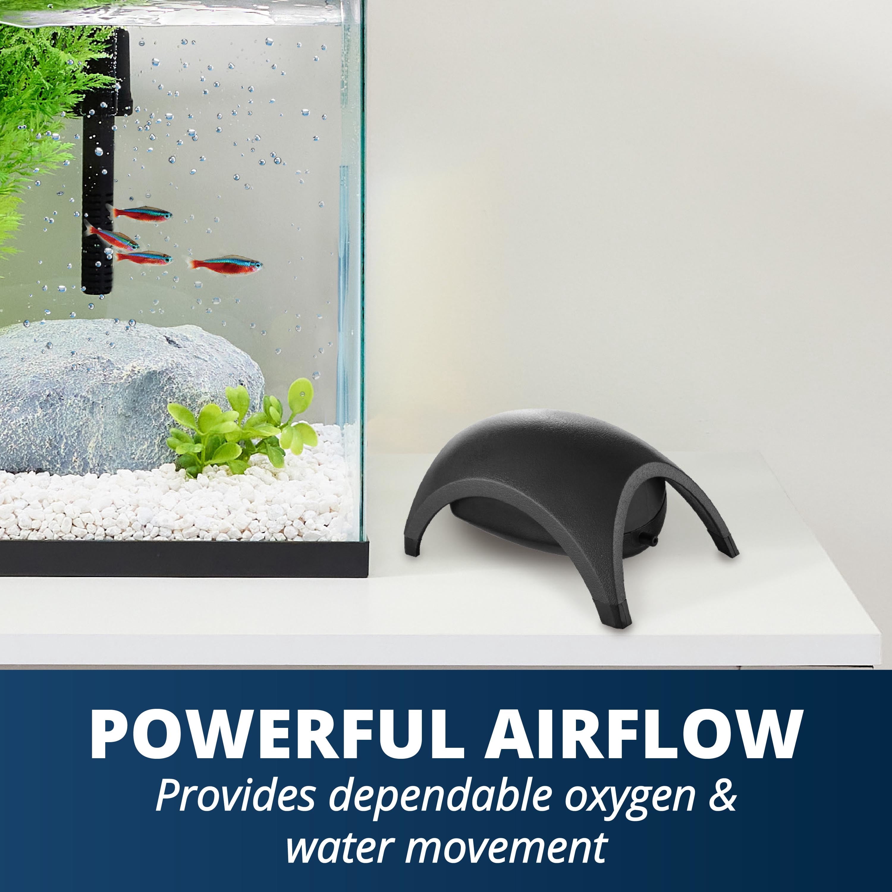 Tetra Whisper Air Pump for Aquariums 20 to 40 Gallons, Quiet Powerful Airflow, UL Listed